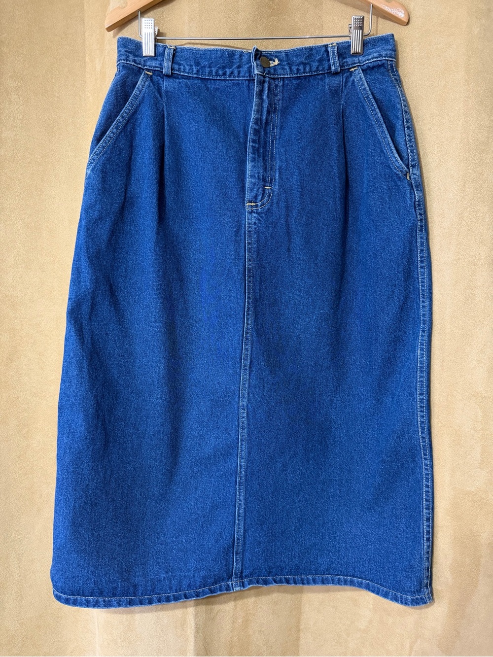 Vintage L.L. Bean denim midi Skirt